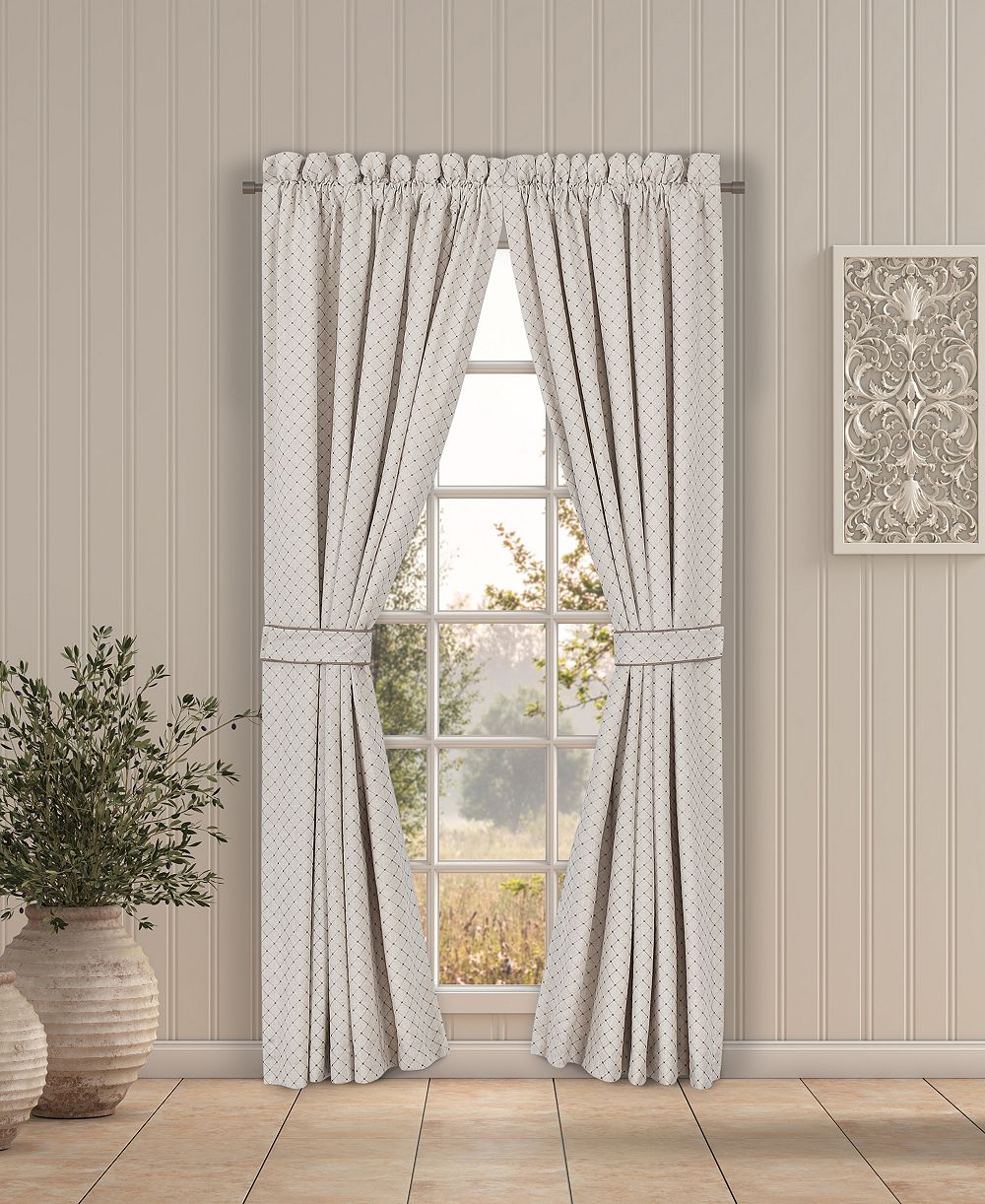 J Queen New York Santa Rosa Window Panel Pair, 50" x 84"