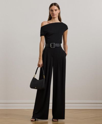 Lauren Ralph Lauren Женские широкие брюки из трикотажного джерси со складками