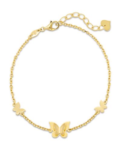 DEVATA Butterfly Chain Bracelet in 14K Gold