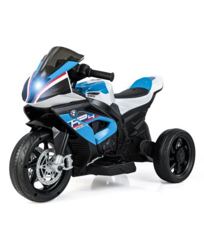 Gymax детский электромотоцикл BMW 12V с 3 колесами, со светом и музыкой, красный
