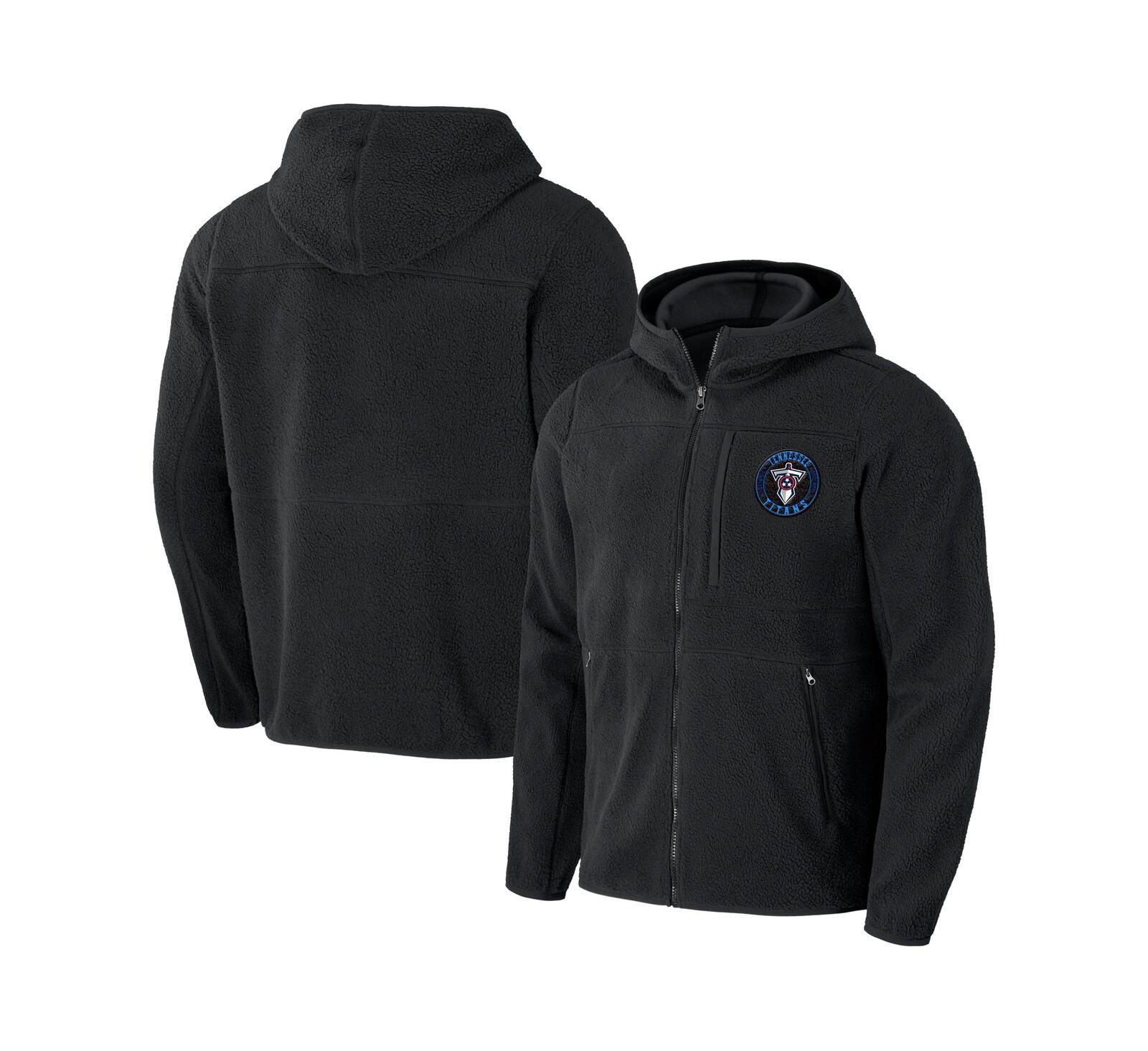 Fanatics Мужской Black Tennessee Titans Sherpa Full-Zip Hoodie
