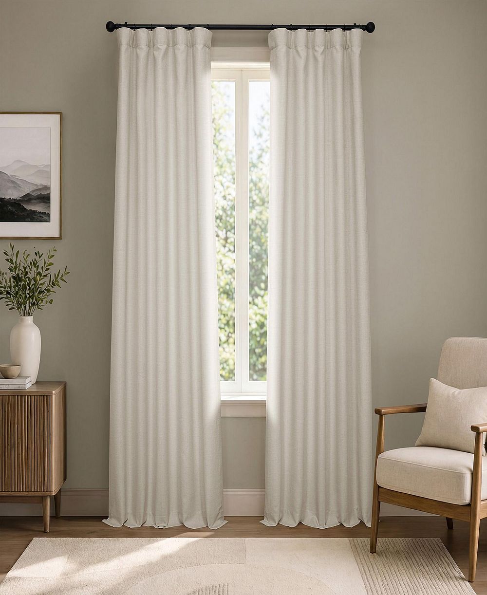 Half Price Drapes итальянские шторы из искусственного льна для затемнения комнаты