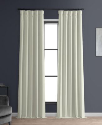 Half Price Drapes Faux Linen Hotel Blackout Curtain
