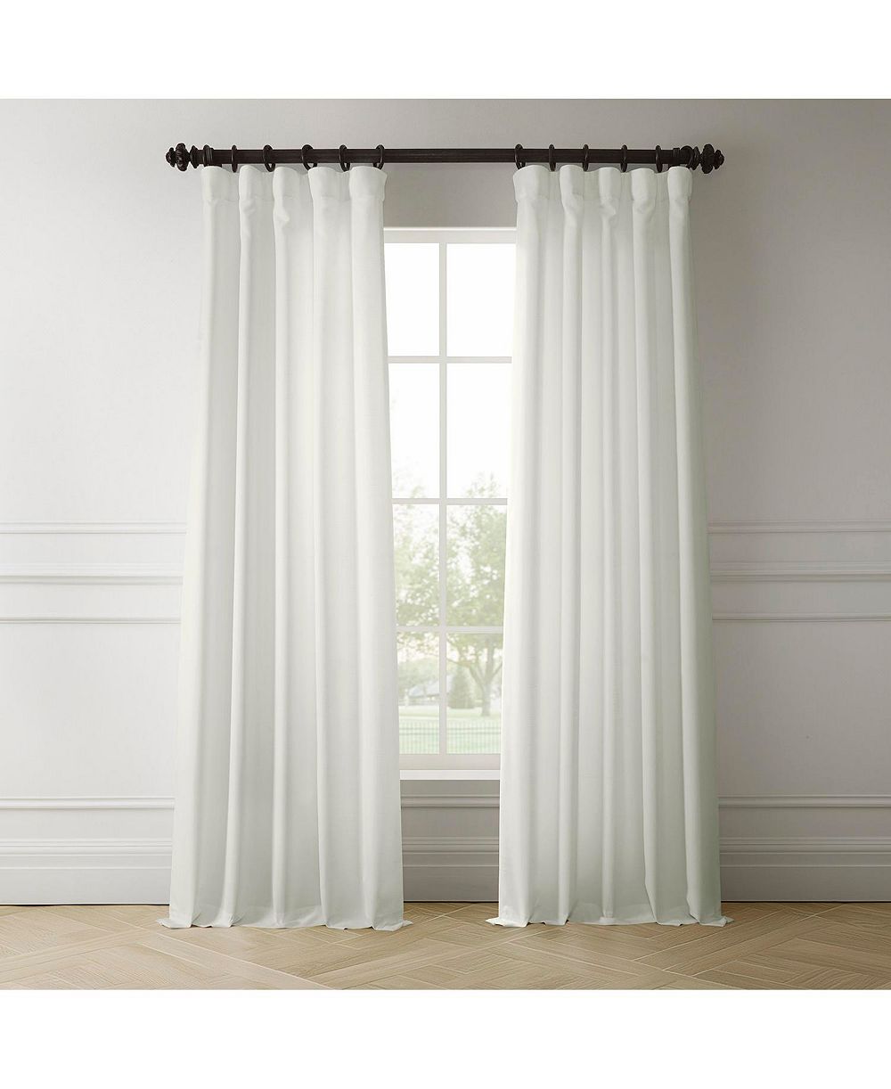 Шторы Half Price Drapes из искусственного льна, затемняющие для комнаты, итальянский стиль