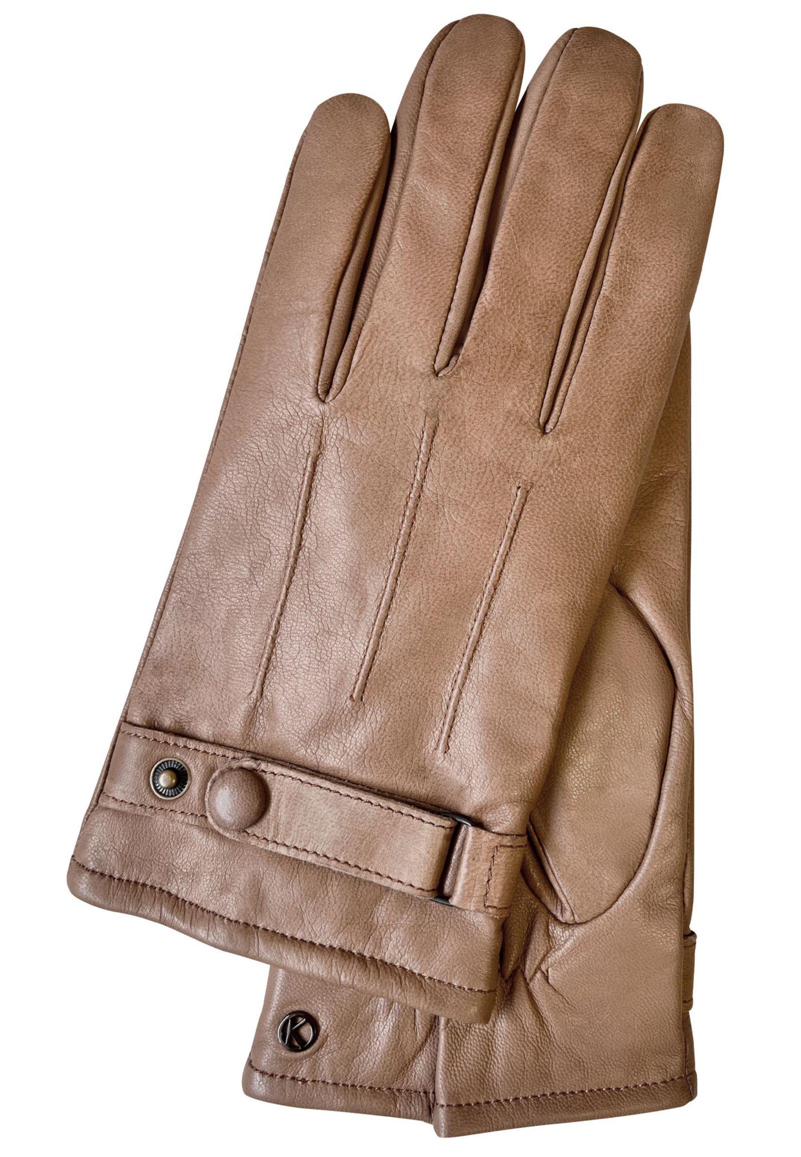 KESSLER Men's Men`s Casual Premium Leather Touchscreen Gloves Style Gordon Touch
