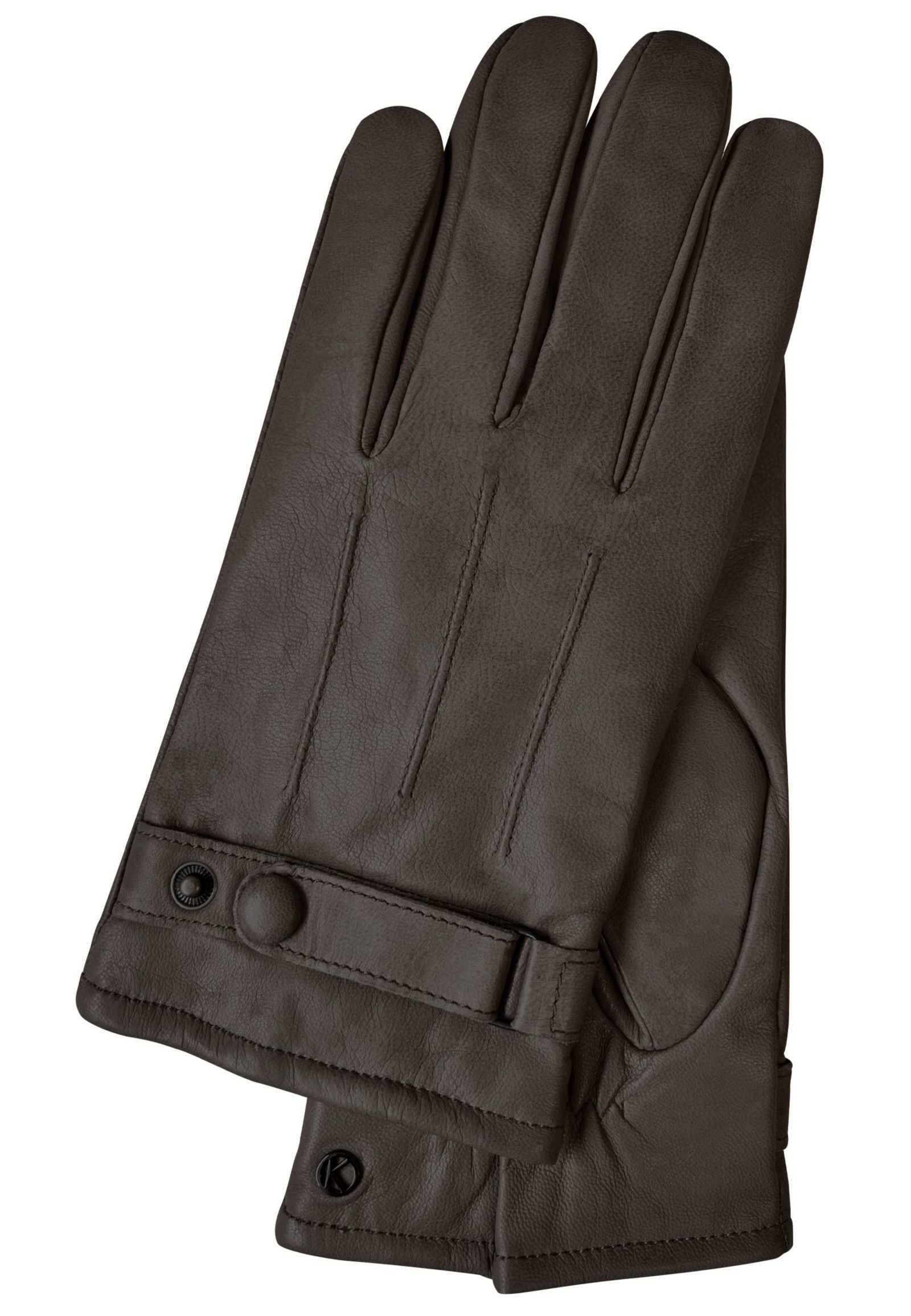 KESSLER Men's Men`s Casual Premium Leather Touchscreen Gloves Style Gordon Touch