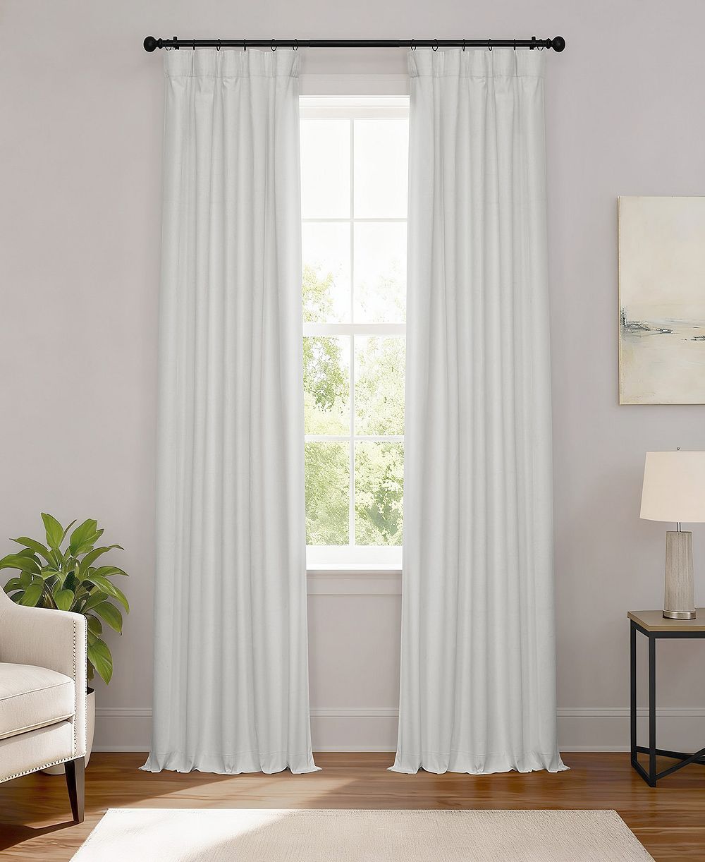 Half Price Drapes шторы из льна Performance Linen Blackout для отелей
