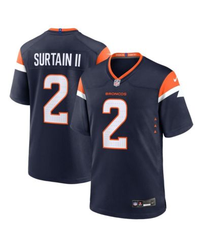 Мужская джерси Nike Patrick Surtain II Navy Denver Broncos Mile High Collection Alternate Game