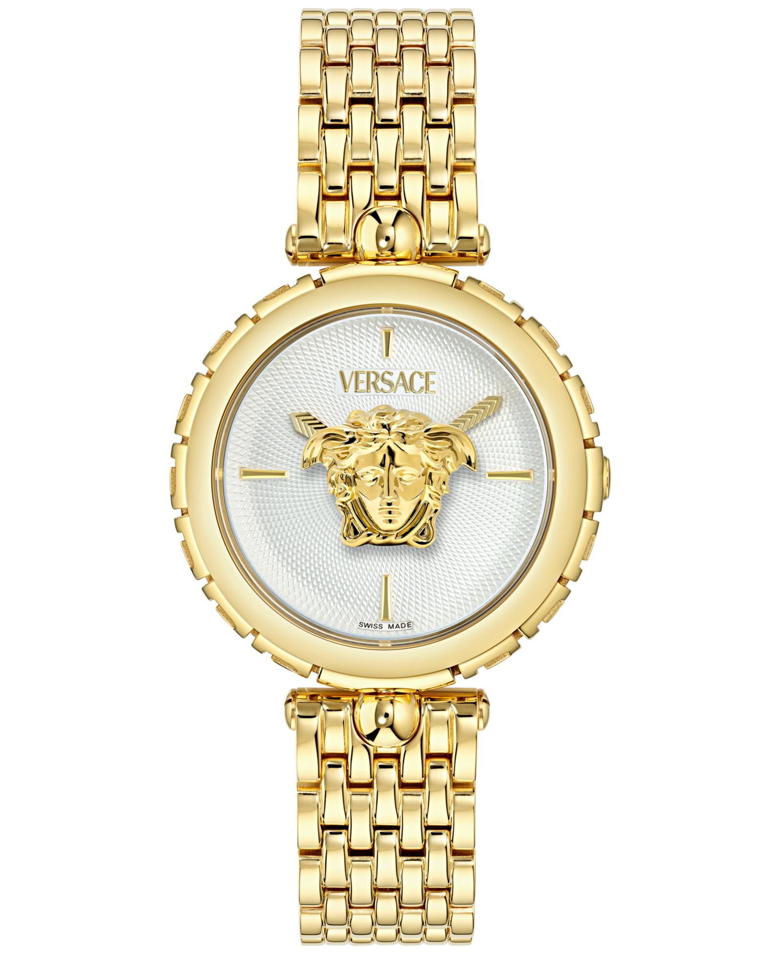 Versace Women's Swiss Medusa Heritage Gold Ion Plated Bracelet Watch 38mm