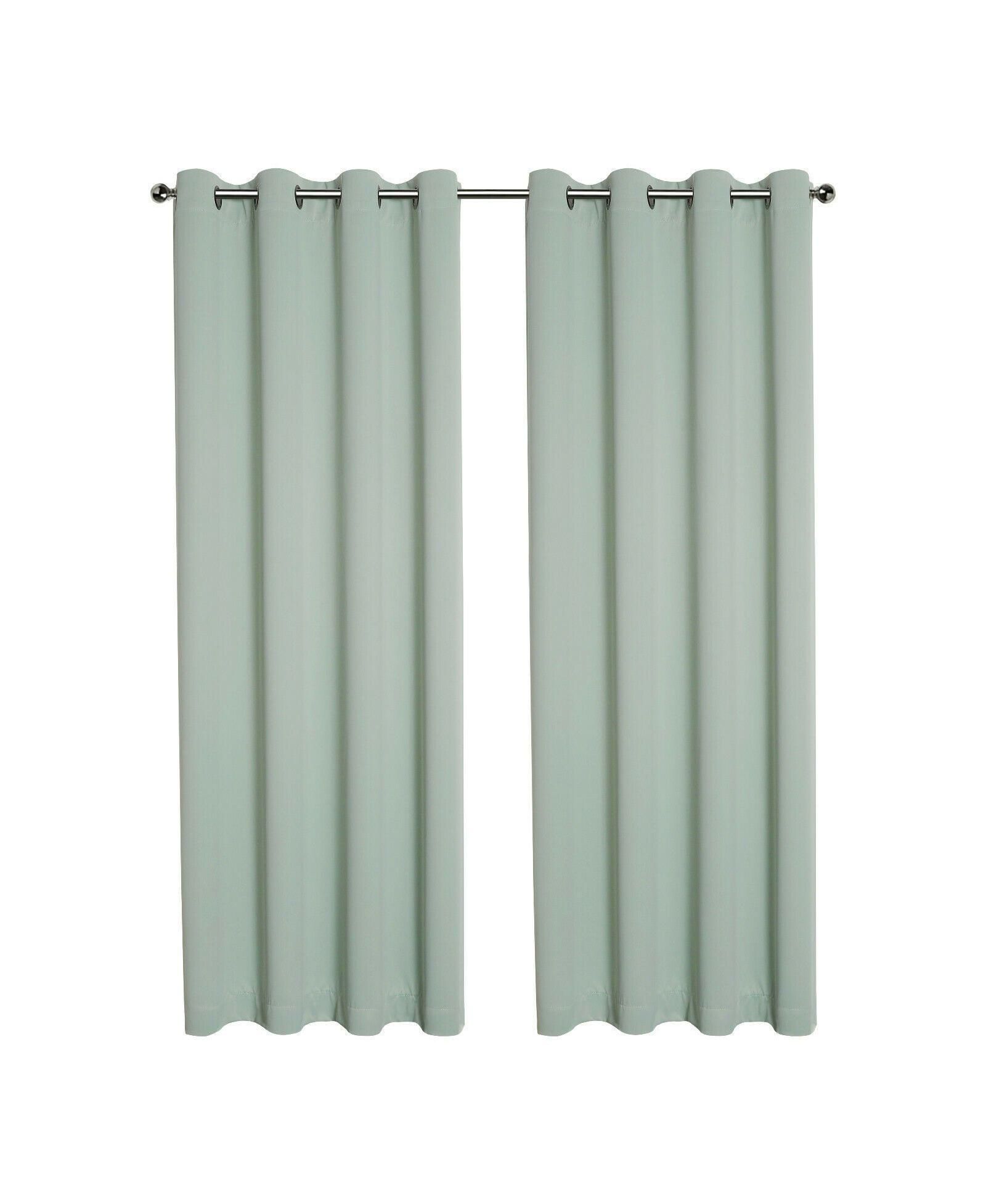 Kate Aurora Hotel Living 2 Pack 100% Blackout Grommet Curtain Panels - 50 in. W x 90 in. L