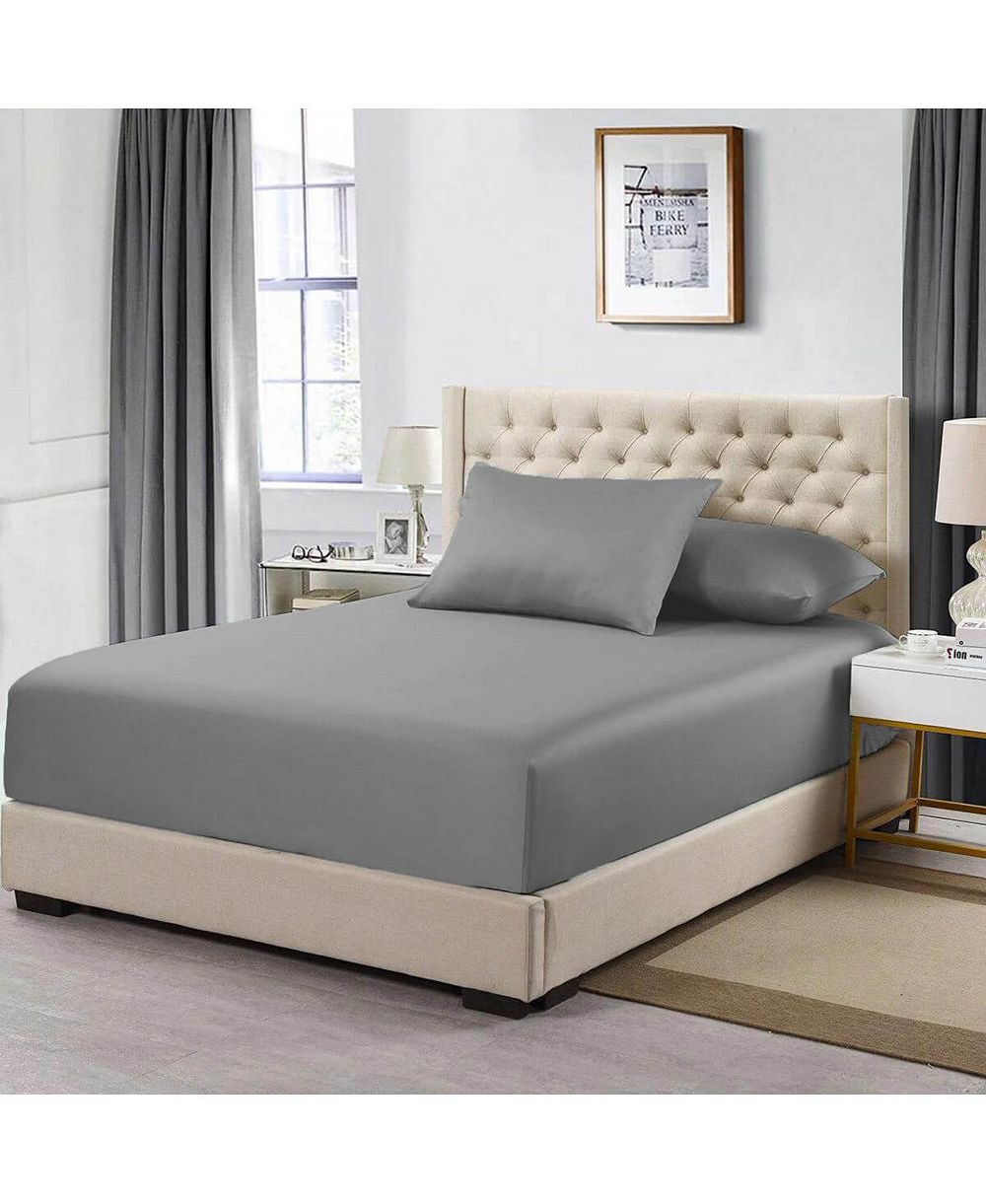 Простыня на резинке Egyptian Linens Percale Extra Deep (22 Inches), California King