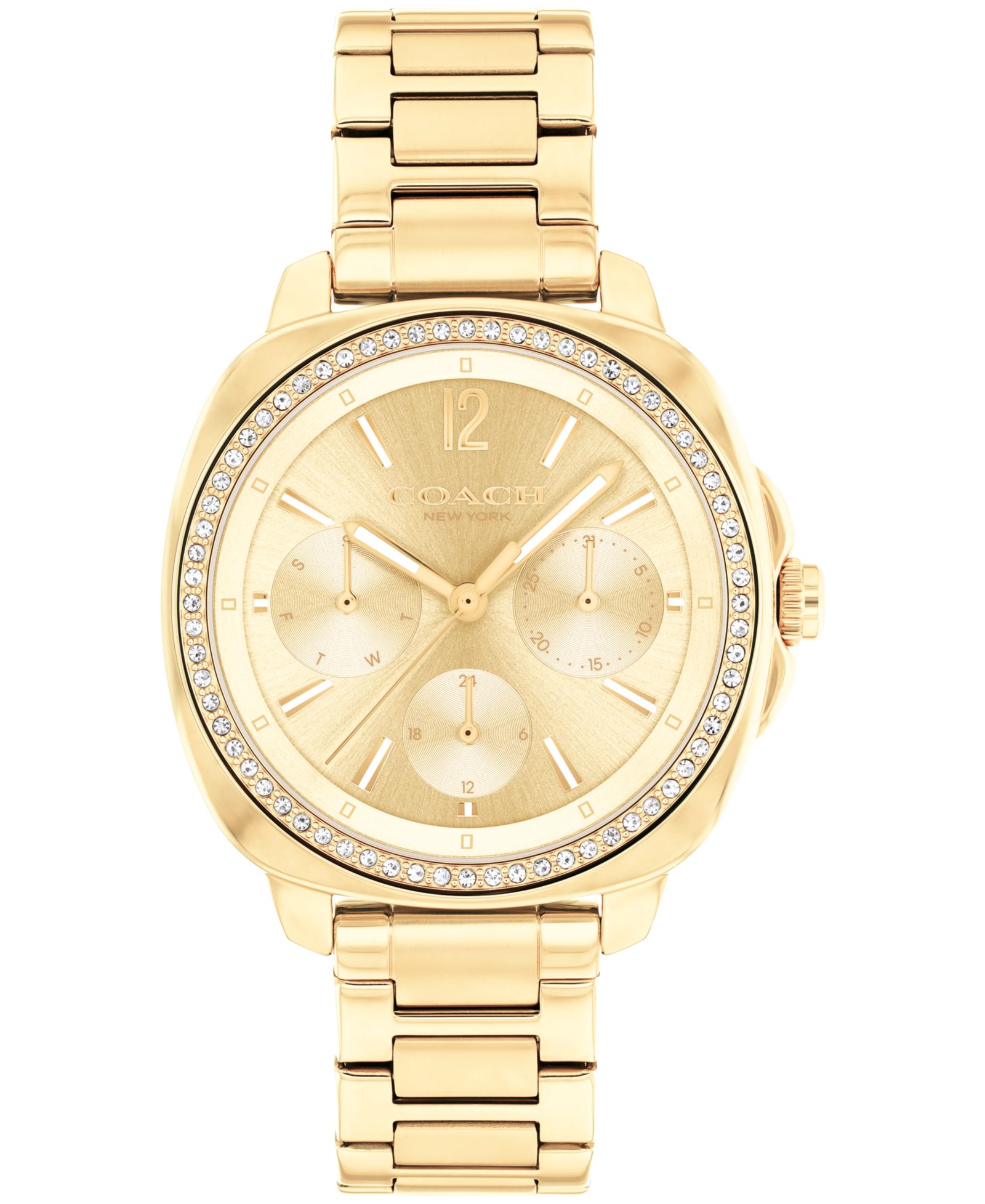 COACH Women's Kitt Gold-Tone Stainless Steel Bracelet Watch 34mm