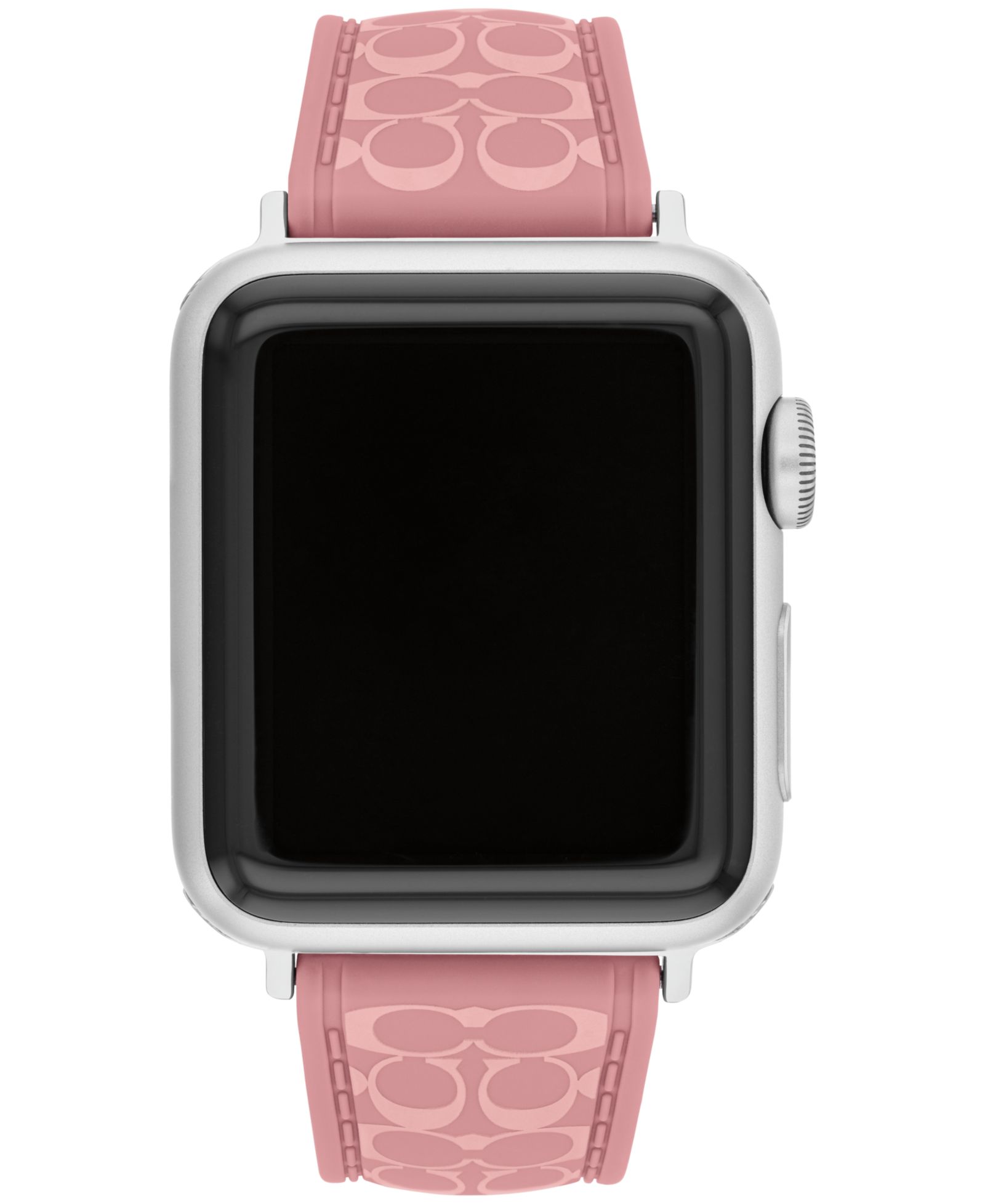 COACH женский силиконовый ремешок для Apple Watch True Pink, 38 мм, 40 мм, 41 мм
