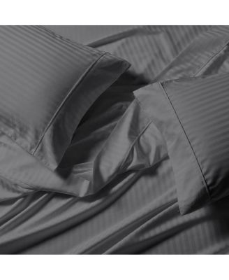 Extra Deep Pockets (22 inches) Stripe 650 Easy Care Sheet sets, King