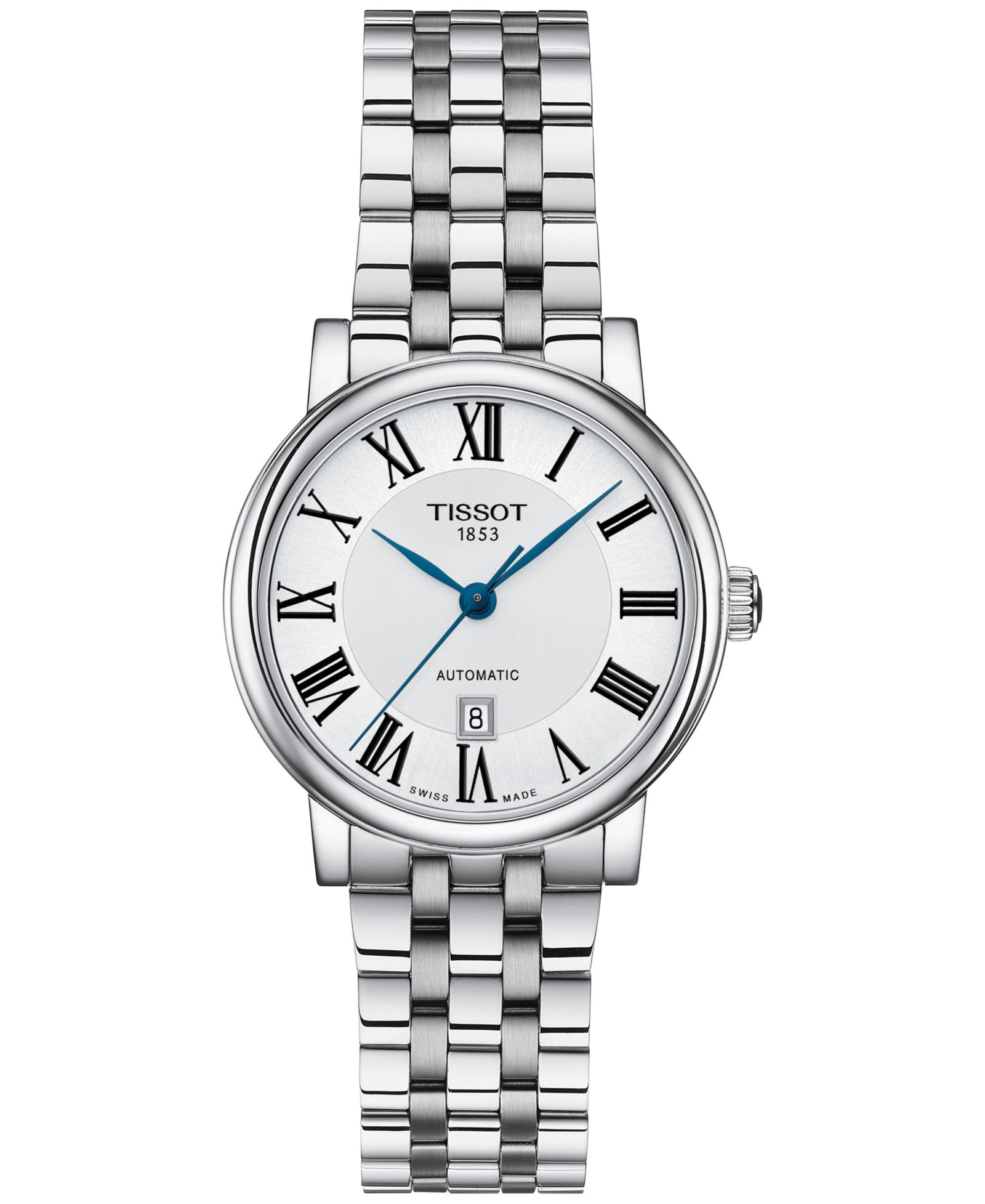 Tissot Women's Swiss Automatic Carson Stainless Steel Bracelet Watch 30mm