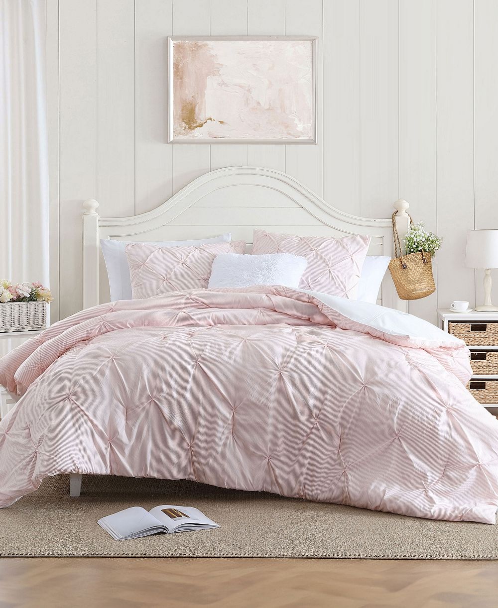 Комплект из 2 шт. Swift Home Classic Stripes Pintuck, Twin