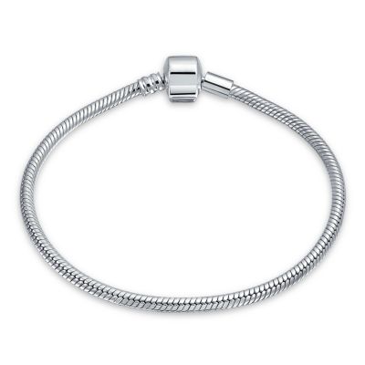 Браслет Bling Jewelry Snake Chain.925 Sterling Silver Fits European Charm Bracelet 8 Inch