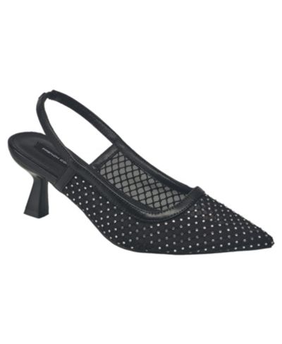 French Connection Women's Elea Mesh and Stone Slingback