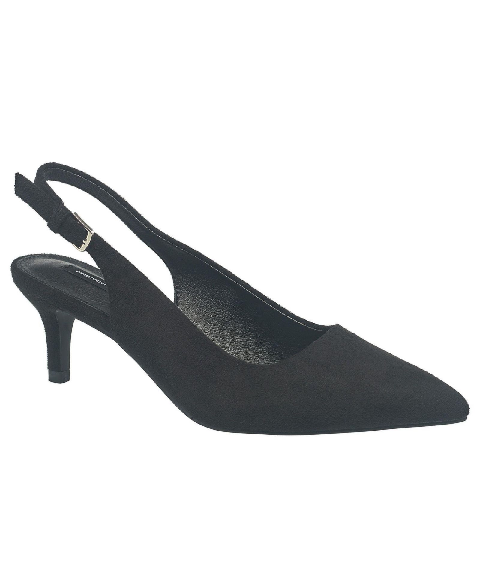 French Connection Women's Suede Quinn Kitten Heel