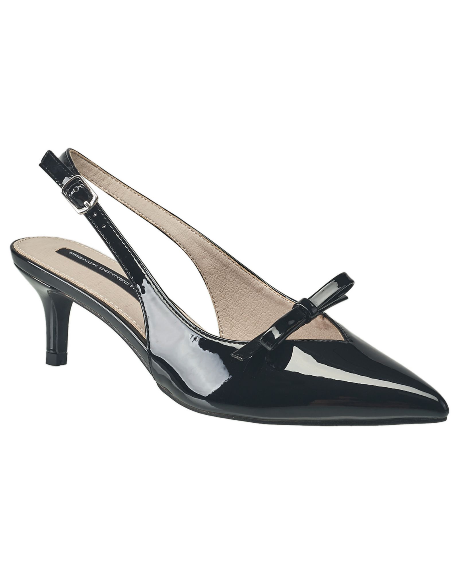 True Religion French Connection Ladies Quinny Slingback Kitten Heel