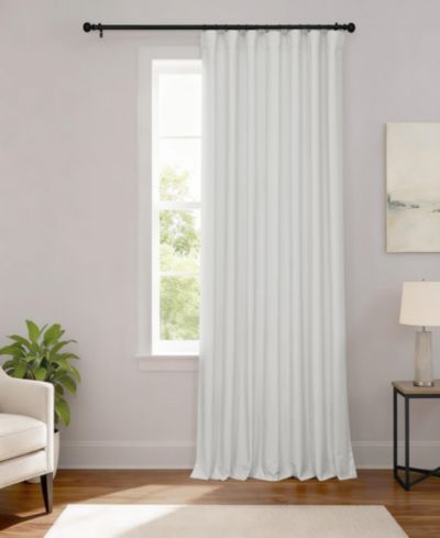 Half Price Drapes Extra Wide Performance Linen Hotel Blackout Curtain