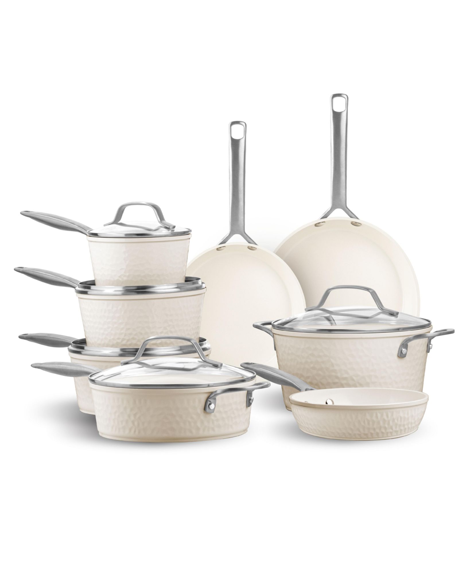 Набор посуды Gotham Steel Pro Hammered Collection 13-Piece Ceramic Coating Nonstick