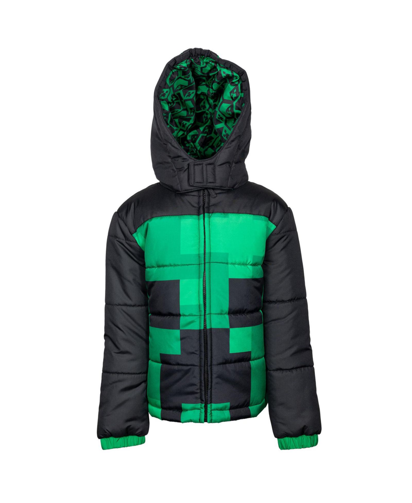 Minecraft Boys Zip Up Winter Coat Puffer Jacket