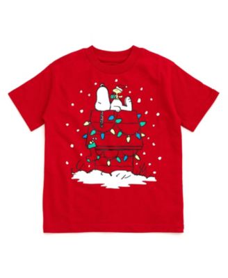 Peanuts Big Boys' 6-20 Holiday Short Sleeve Tee