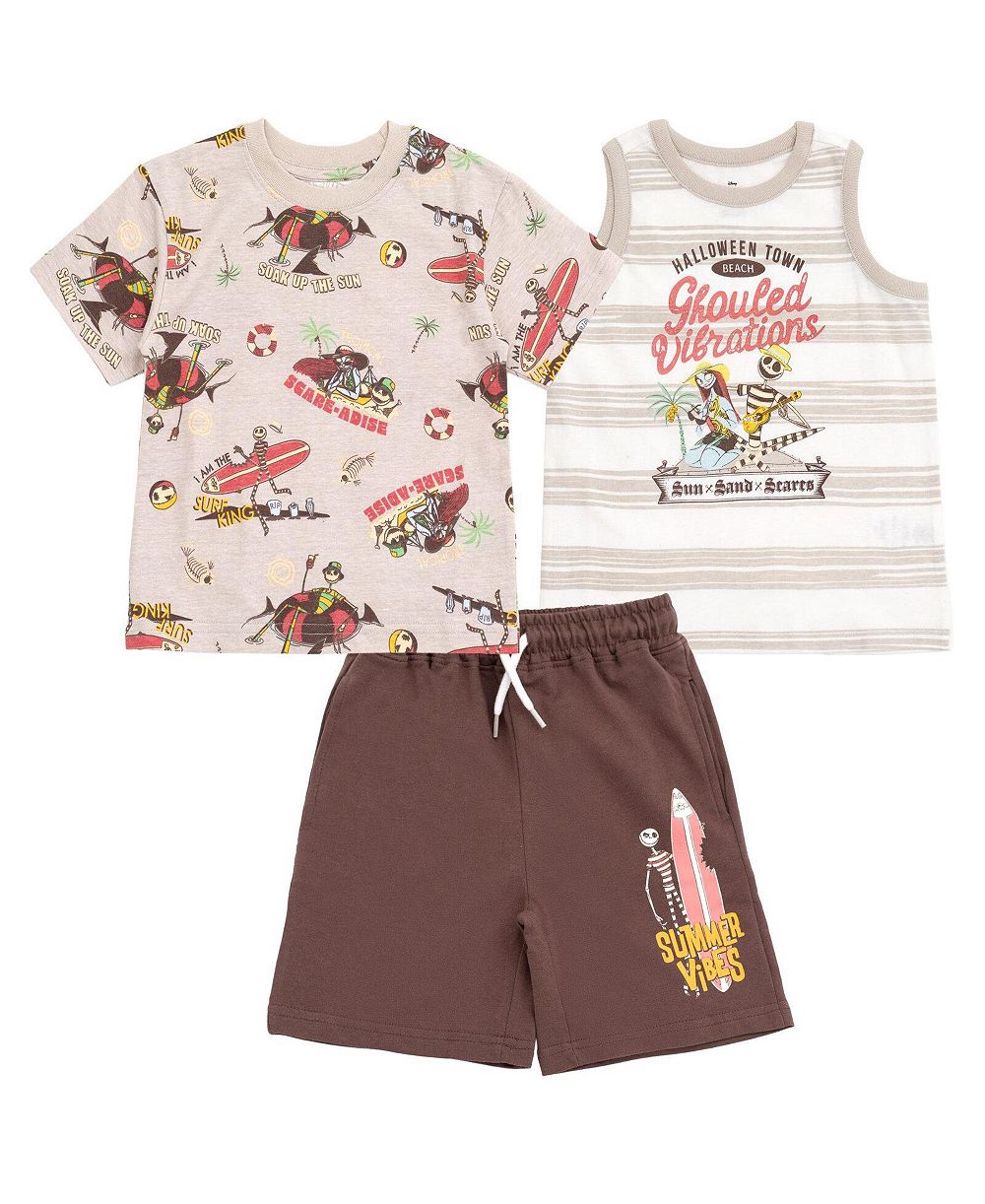 Костюм Nightmare Before Christmas Kids Outfit/Sets(5-12)Boys' 3-Piece Tee Tank and Shorts Set