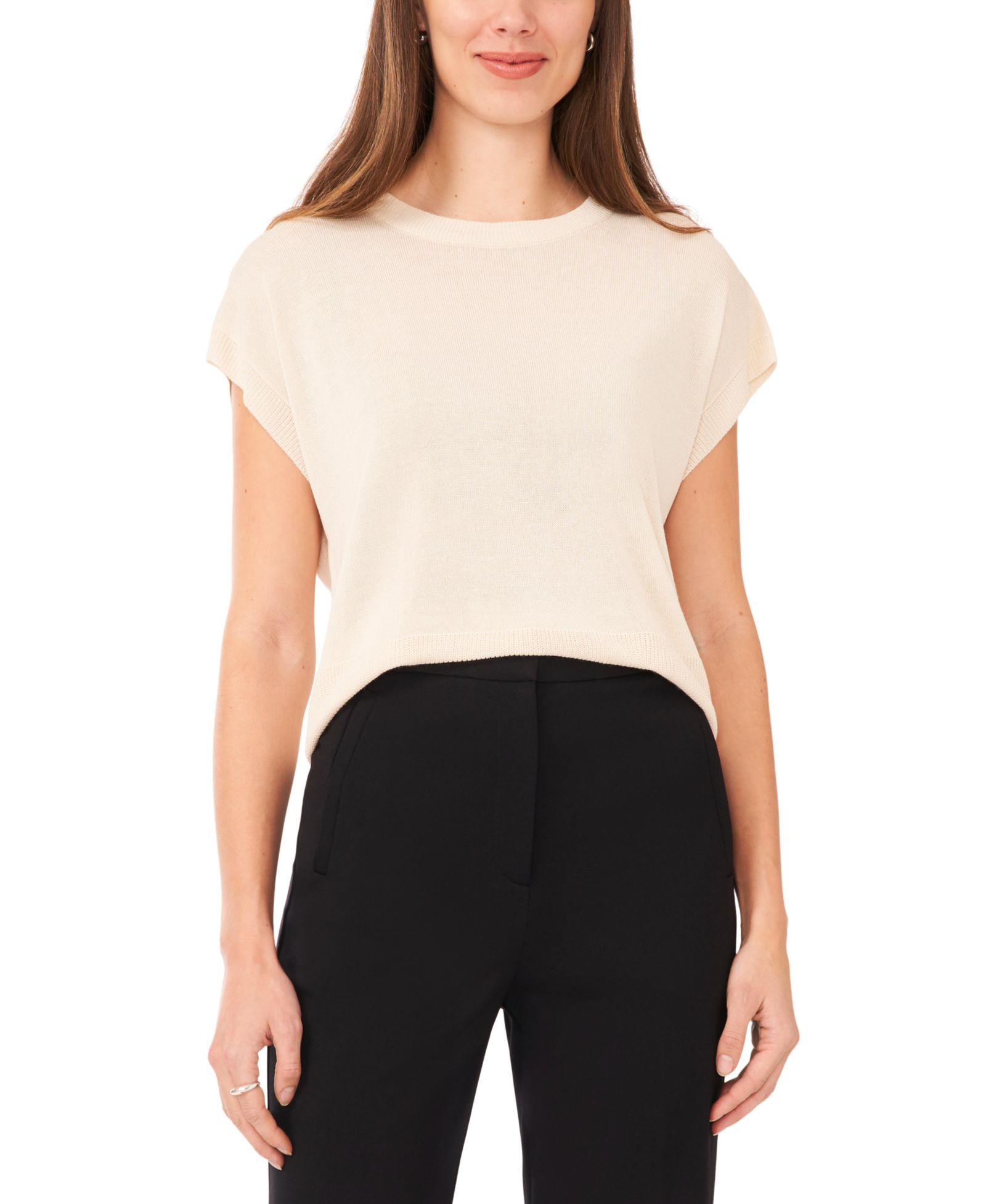 Женский джемпер Vince Camuto Drop-Shoulder Short-Sleeve