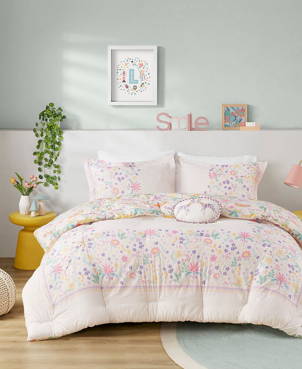 Intelligent Design Lulu Floral Reversible 4-Pc. Comforter Set, Full/Queen