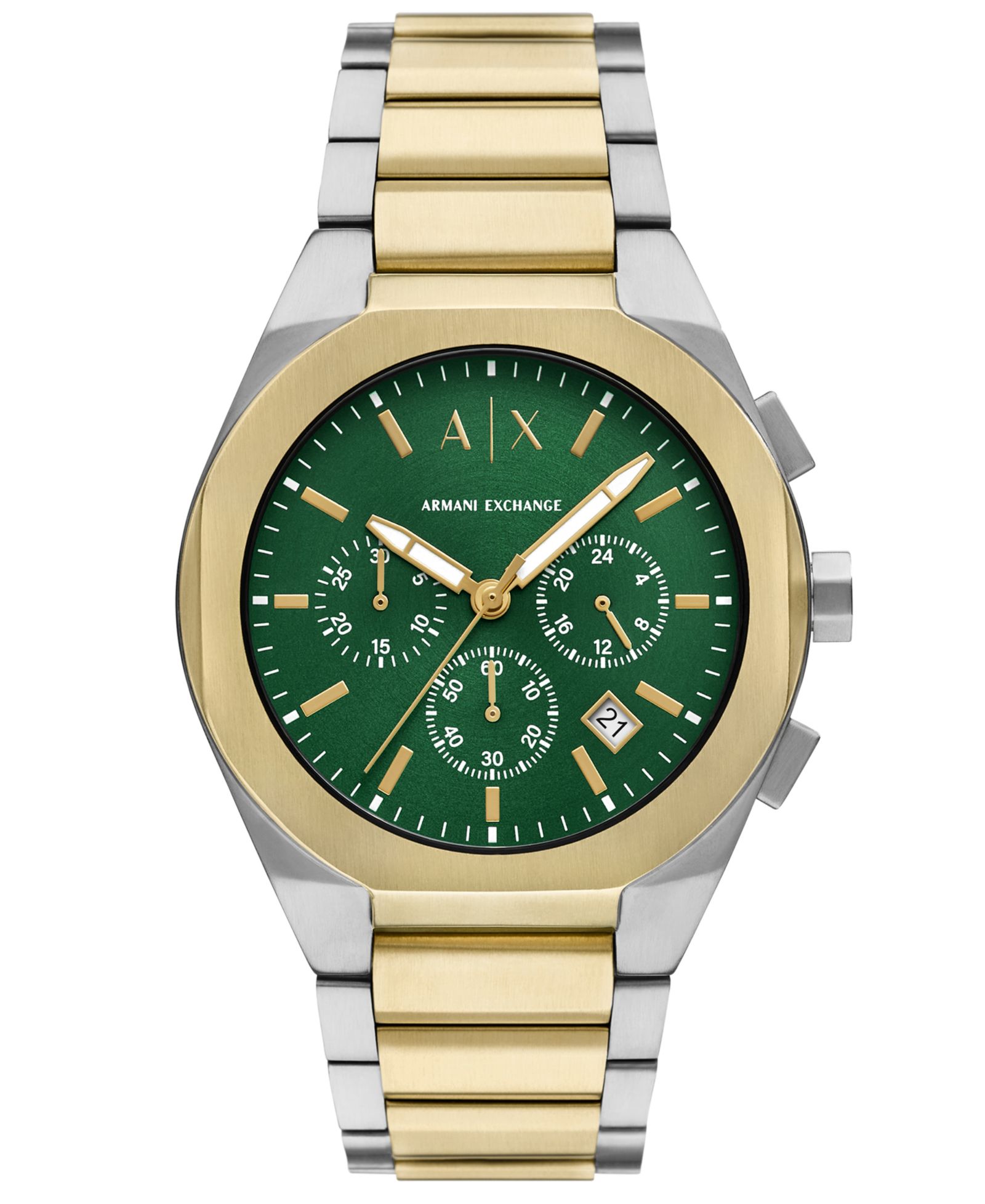 A|X Armani Exchange мужские часы Sync Quartz Chronograph, сталь, 42mm