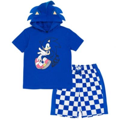 Мужской комплект из футболки и сетчатых шорт Sega Little Boys Sonic the Hedgehog для косплея