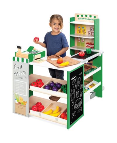 Детский игровой набор «Продуктовый магазин» с доской для мела и кассовым аппаратом