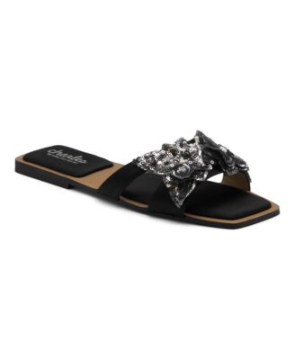 Женские плоские сандалии Charles by Charles David Womens Ordly Floral Flat Sandal Slide