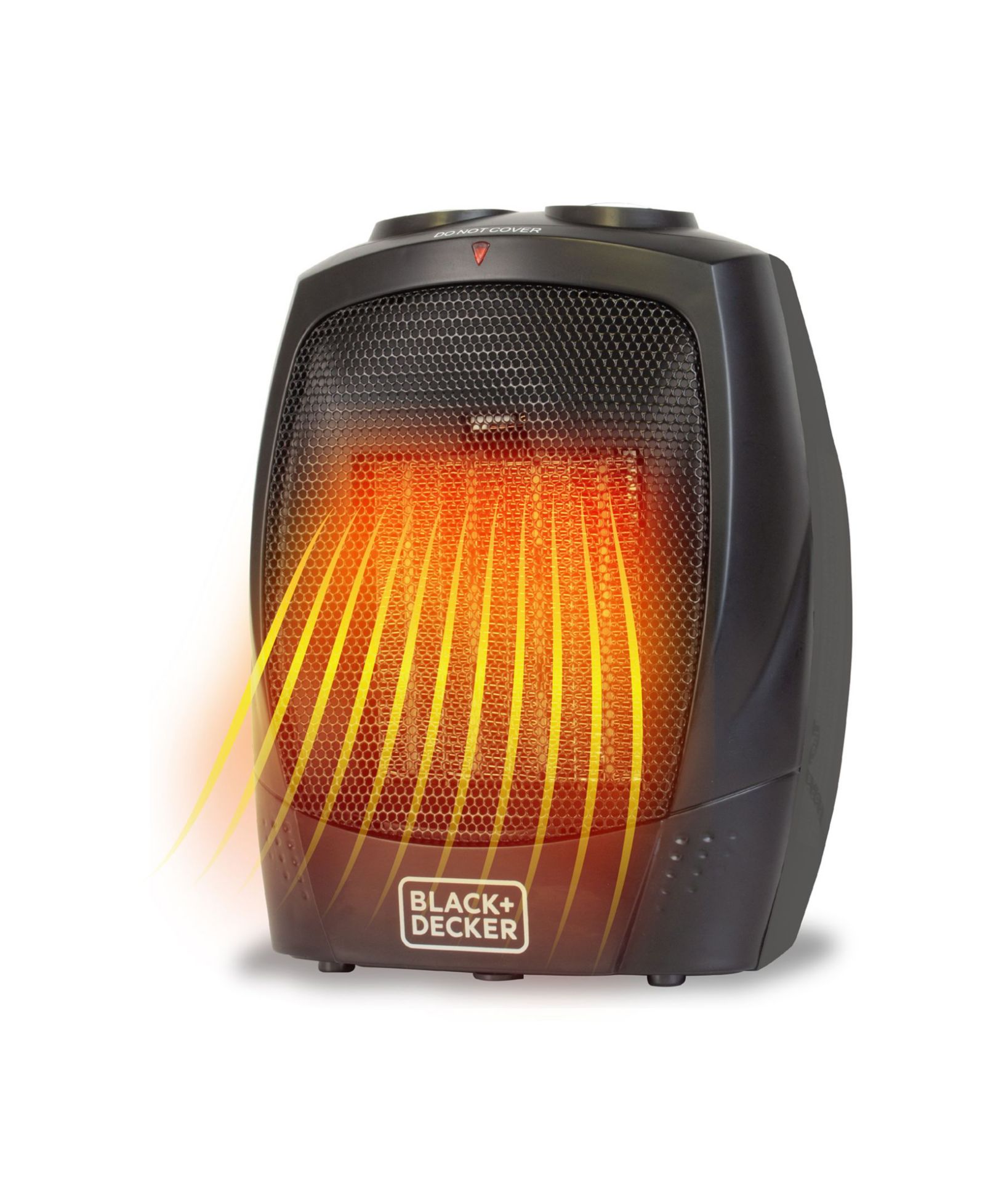 BLACK+DECKER Персональный керамический обогреватель для стола или офиса, 2 режима нагрева и вентиляции, регулируемый термостат, BHDC201