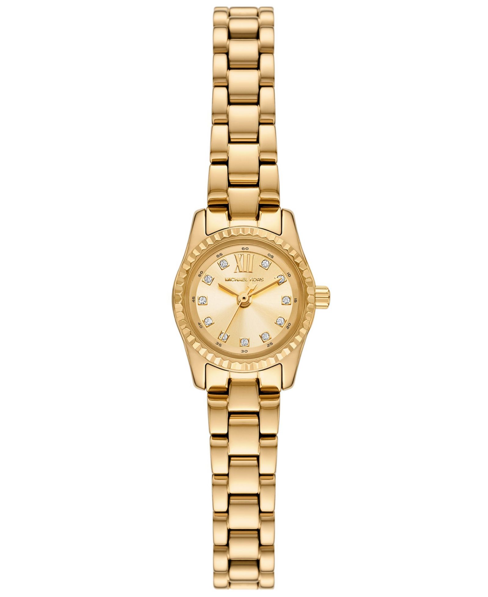Michael Kors Женские часы Lexington, золотистая сталь, 19mm