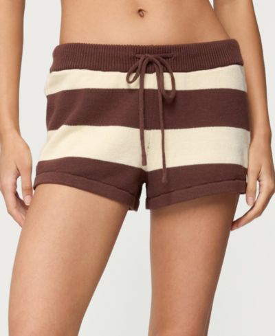 Женские трикотажные шорты Edikted Riley Striped