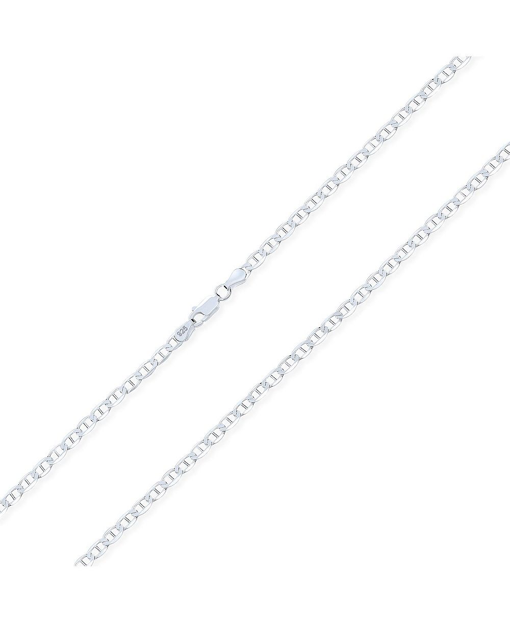 Bling Jewelry ожерелье Marina Anchor из серебра 925 пробы