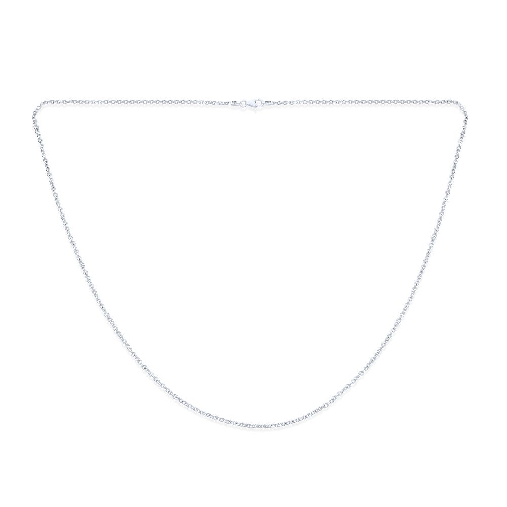 Цепочка Bling Jewelry Sterling Silver Rolo Chain Necklace 60 Gauge Round Link Made in Italy