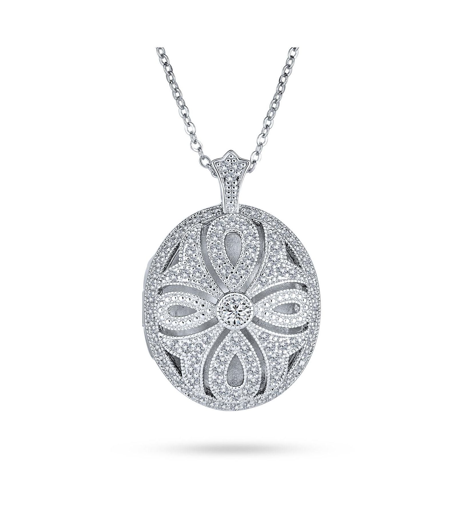 Bling Jewelry викторианское колье-локет с филигранью, диффузор для эфирных масел, крест Infinity
