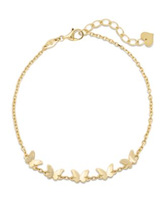 Браслет DEVATA Butterfly Chain из золота 14K, 6.5 inches adj to 7.5 inches