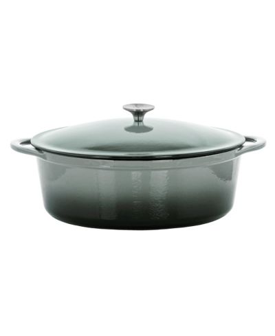 MegaChef 7-Quart Enameled Cast Iron Oval Casserole
