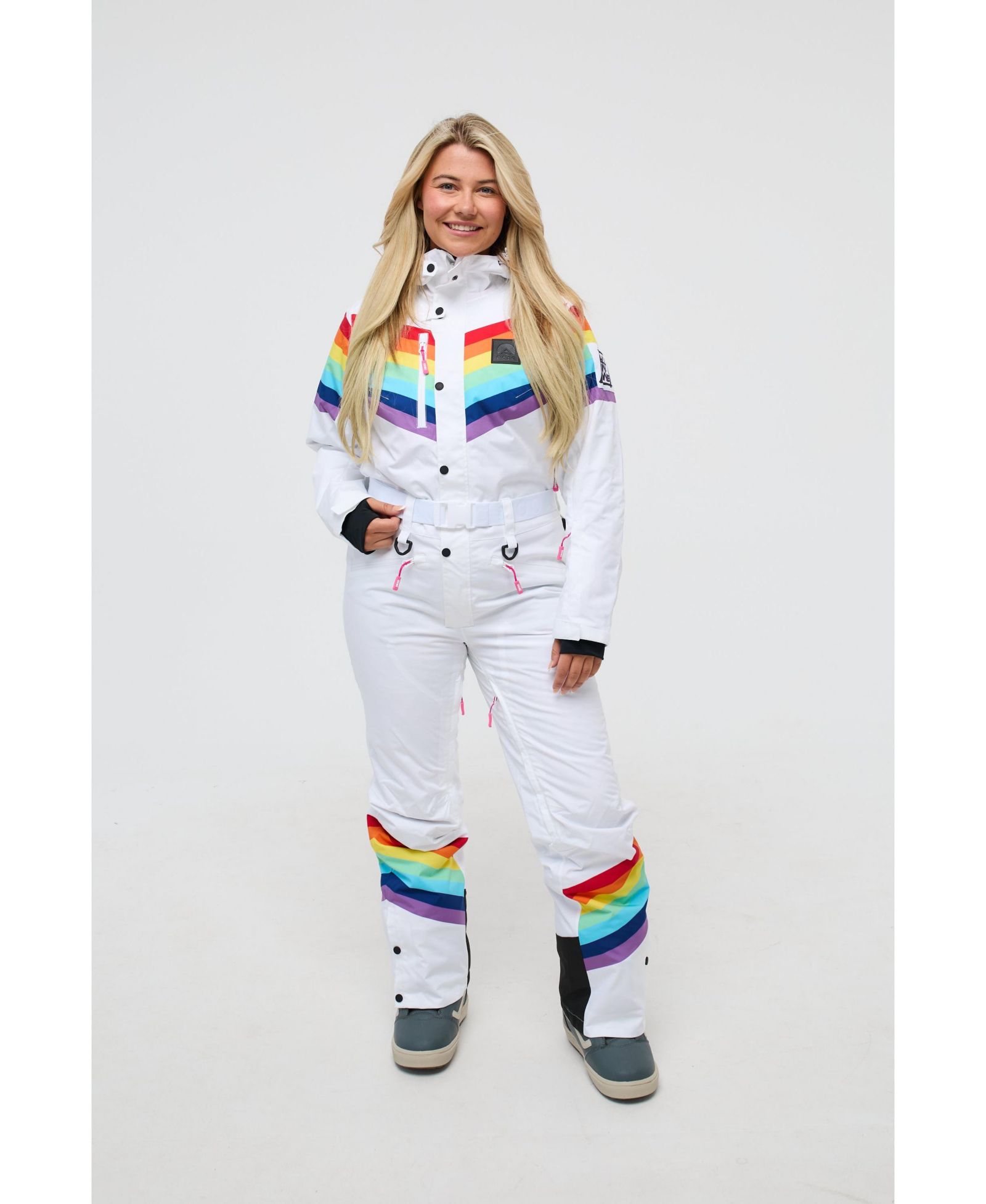OOSC Women's Rainbow Road Curved Female Ski Suit