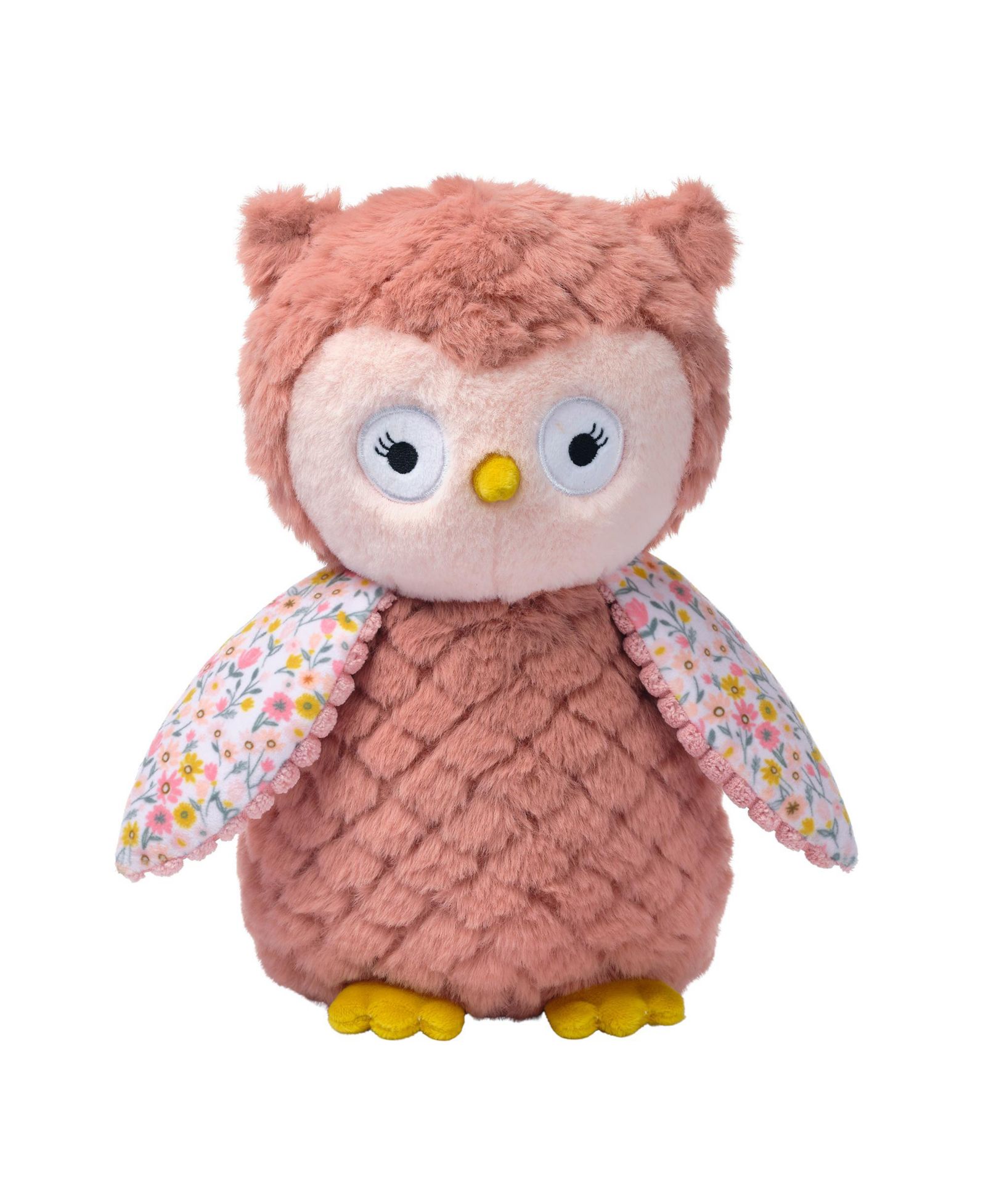 Мягкая игрушка Lambs & Ivy Twiggy в виде совы с текстурным цветочным узором 10", 1 штука