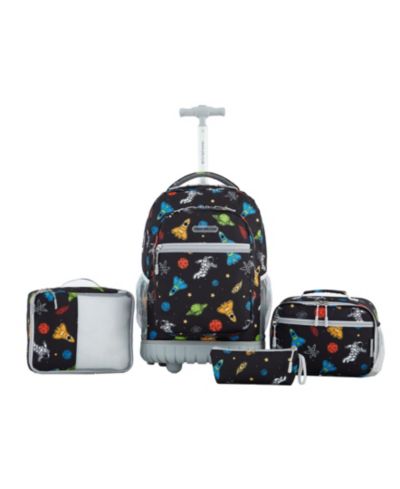 Travelers Club Kids Rolling Backpack Luggage Set