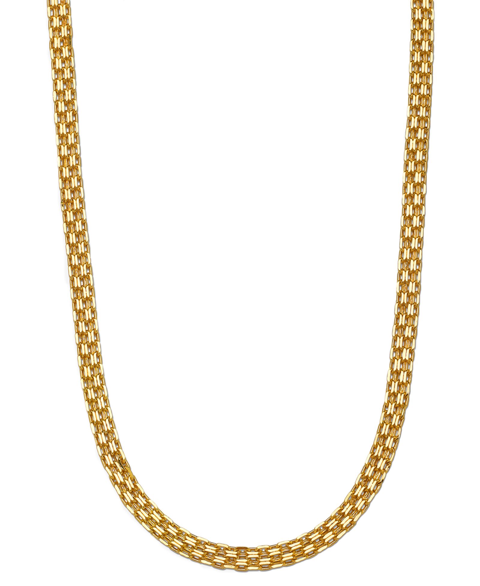 Колье Polished Bismark Link 18" Statement 10k Gold
