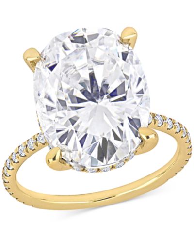 Помолвочное кольцо Moissanite Large Oval 10k Gold