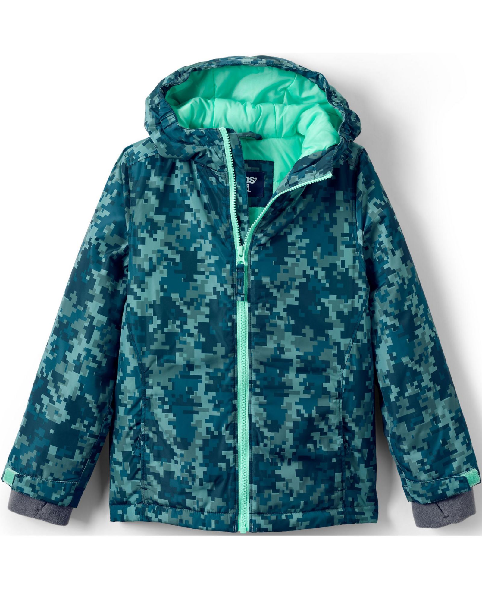 Lands' End зимняя утепленная куртка для девочек