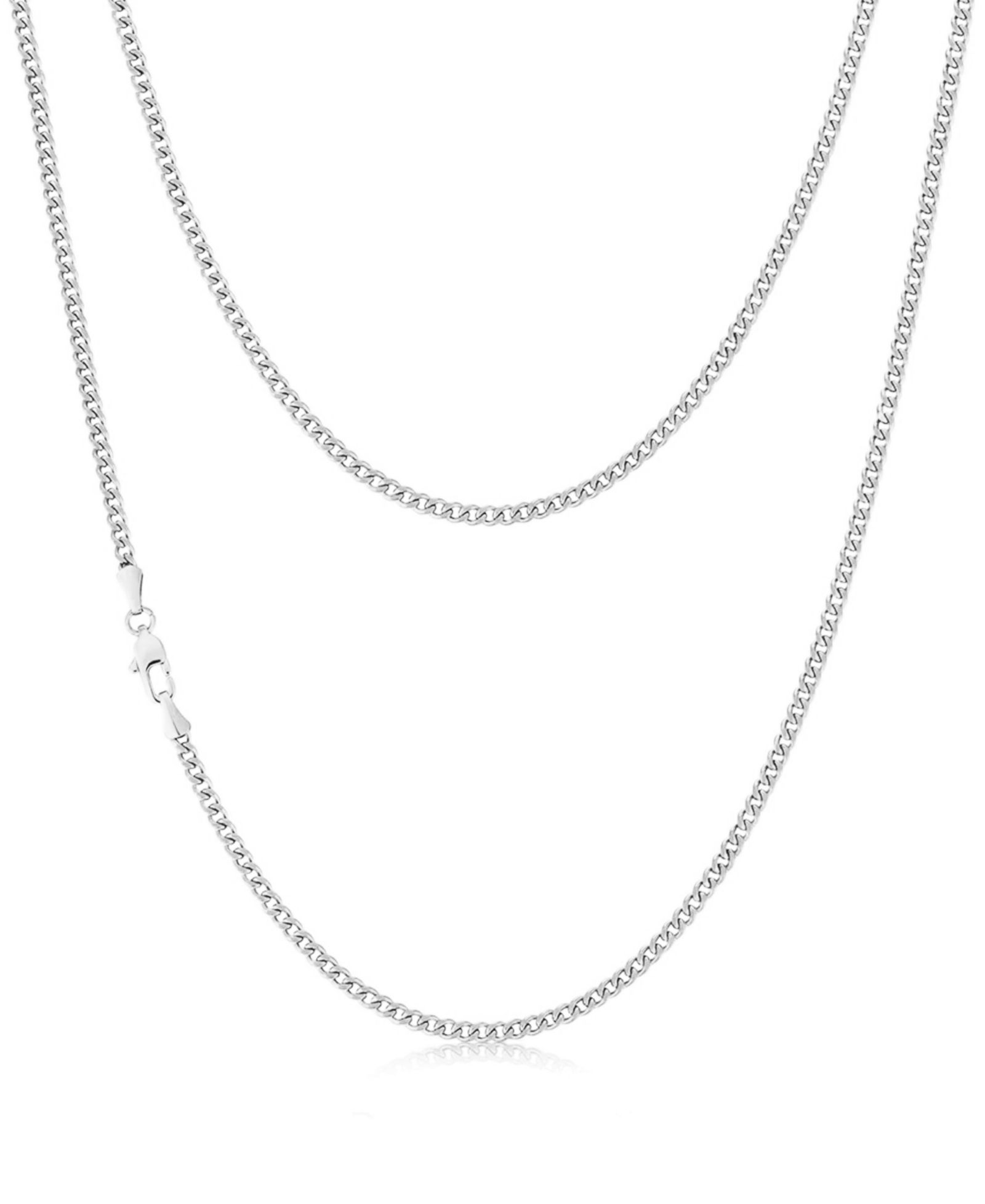 Серебряная цепочка Rhona Sutton Miami Cuban 3MM из нержавеющей стали